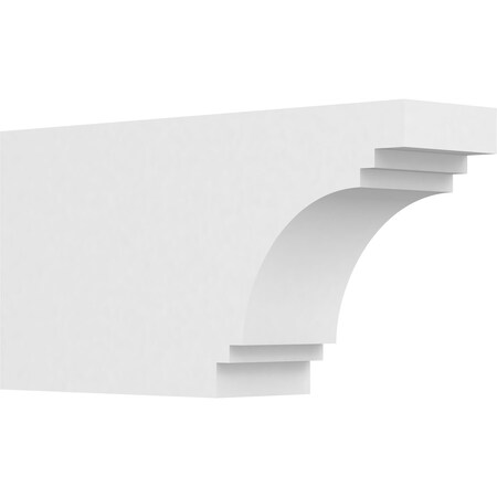 Ekena Millwork Standard Pescadero Architectural Grade PVC Rafter Tail, 4"W X 8"H X 16"L RFTP04X08X16PEC